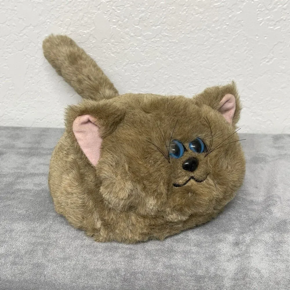 VTG 1985 Axlon Petster Robotic Cat Plush Sound Activated, Untested, For Parts